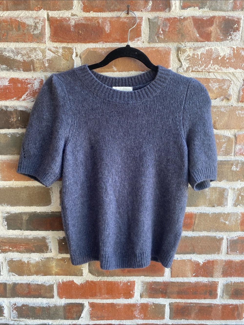 W. Cashmere Women's Short Sleeve Crewneck Pullover Sweater XS